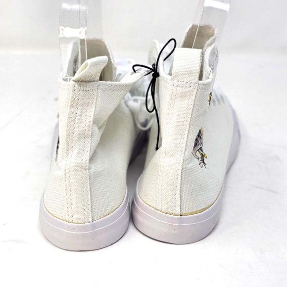 Hot Topic Unicorn Canvas High-Top Sneakers | Hardcore Graphic | Size 7 NWT - Picture 8 of 10